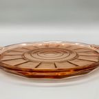 Rosaline Persglas Roze Art Deco Dienblad Jaren 30 thumbnail 4