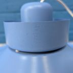 Vintage Blauwe Schalenlamp, Horn Belysning, Deens Design thumbnail 3