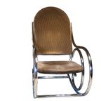 Thonet-Style Chrome-Stalen Schommelstoel thumbnail 6