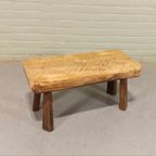 Vintage Wabi Sabi Rustieke Bijzettafel Plantentafel thumbnail 4