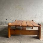 Brutalist Pine Coffee Table thumbnail 9