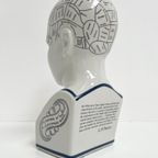 Keramieken 30 Cm Hoge Phrenology Hoofd, 1990’S thumbnail 7