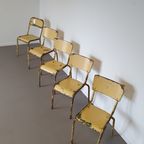 Old Stacking School Chairs 1950S thumbnail 2