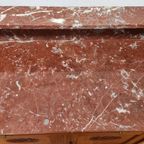 Vintage Antiek Dressoir Commode Ladekast Badkamermeubel Met Marmer Blad 611 thumbnail 11