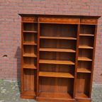 Antieke Boekenkast Kast Met Inlegwerk thumbnail 3