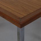 Vintage Bijzettafel Teak Chrome thumbnail 4