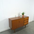 Teak Fineer Dressoir Met Ronde Knop En Lades Nr. 2 thumbnail 4