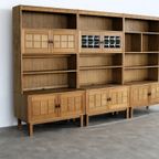 Brutalist Boekenkast | Wandkast | Eiken | Jaren 60 | Deens (2) thumbnail 9
