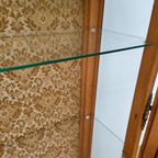 Antieke Vintage Houten Vitrinekast Wandkast Servieskast Kast thumbnail 7