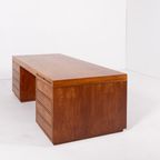 Monumental Danish Modern Executive Desk From C.b. Hansens Etabl., 1960’s thumbnail 13
