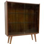 Vintage Wandkast Kast Vitrine Jaren 60 Design Glas thumbnail 4