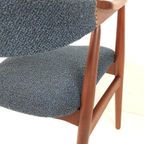 Deense Vintage Farstrup Stoel Blauw Model 213 Thomas Harlev thumbnail 10
