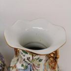 Vintage Oosterse Vazen Balustervazen, Canton Vaas Porselein thumbnail 9