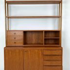 Scandinavisch Teak Fineren Boekenkast Forsol thumbnail 3