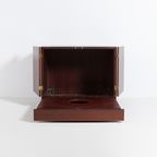 Vintage Unique Bar Cabinet With Brass Markings thumbnail 4