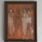 Jan Toorop 'Een Moraal' Print Ca 1897 Signed In Plate thumbnail 7