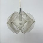 Paul Secon For Sompex Clear Wire Hanging Lamp , 1970S Germany thumbnail 17