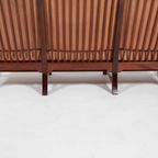 Mid-Century Danish Modern 3-Seats Sofa With Cognac Leather Cushions thumbnail 13