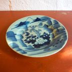 Qing Dynasty Porcelain Celadon Plate * 18Th Century Antique * Chinese * Blue Mountains * 23Cm thumbnail 6