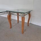 Pierre Vandel Postmoderne Salon Tafel En Bijzettafel thumbnail 7