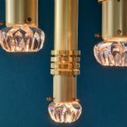 Mid-Century Brass & Glass Lamp. thumbnail 5