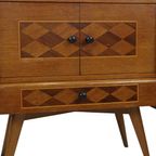 Prachtige Vintage Kast Dambordpatroon Scandinavisch Design thumbnail 6