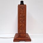 Embossed Leather Table Light, 1970S (Large) thumbnail 2