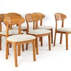 6x Juul Kristensen Eetkamerstoelen 'them' Vintage Massief Teak thumbnail 18