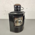 Oude Zwarte Scheepslamp thumbnail 4