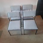 4 Vintage Pastoe Sm07 Eetkamerstoelen thumbnail 2