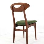 Set 4 Eetkamerstoelen Vintage Stoelen Nieuw Bekleed Gerestaureerd thumbnail 20