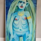 Surrealistisch Schilderij Van Een Fantasie Figuur - G. Deliège thumbnail 2