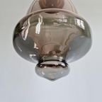 Vintage Hanglamp In Rookglas (2 Beschikbaar), In De Vorm Van Een Bel, 1970 thumbnail 10