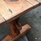 Antieke Rustieke Landelijke Massief Houten Eettafel 210 Cm thumbnail 19