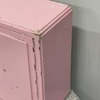Roze Brocante Medicijnkastje Wandkastje Vintage thumbnail 6