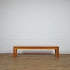 Mid Century Pine Wood Bench thumbnail 4