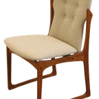 Set 4 Vamdrup Vintage Stoelen Deens Reupholstered thumbnail 6