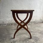 X-Shaped Leg Side Table thumbnail 12