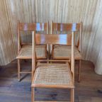 3 Vintage Habitat Klapstoelen Webbing Eetkamerstoelen thumbnail 4