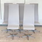 6 Oxford Stoelen Van Arne Jacobson Voor Fritz Hansen thumbnail 4