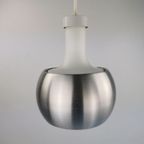 2 Vintage Hanglampen Melkglas En Aluminium - Staff Leuchten thumbnail 2
