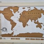 Wereldkaart Scratch Map Deluxe Of The World Poster Met Lijst thumbnail 3