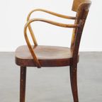 Vintage Bentwood Thonet Stijl Café/Eetkamerstoel Uit De Jaren ’40 Met Een Vleugje Art Deco Design thumbnail 6