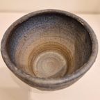 Vintage Bloempot Blauwe Keramieke Pot Jaren 70 thumbnail 3