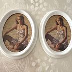 4x Mooie Houten Ovale Foto Lijsten Met Foto Vervangbare Functie thumbnail 19