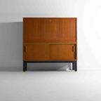 Mid-century Barkast In Vintage Teak Met Messing Accenten thumbnail 3
