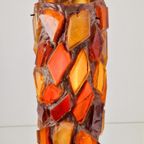Vintage Chunky Glas Acrylic Swag Hanglamp Handmade '60 Rare thumbnail 11
