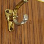 Vintage Rockabilly Kapstok Fifties Design Houtfineer Goud thumbnail 6