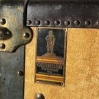 Oshkosh Steamer Trunk Antiek thumbnail 4