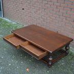 Salontafel Massief Eiken Rechthoekig thumbnail 6